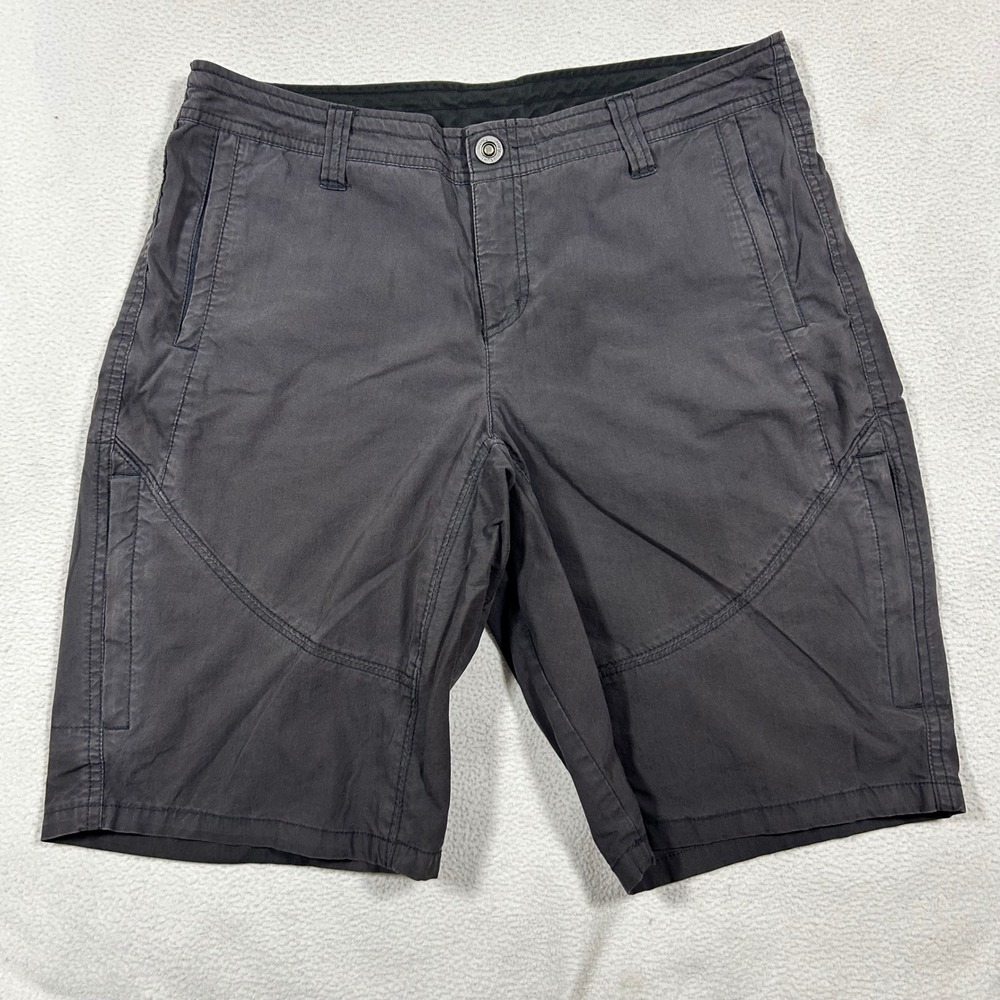 KUHL Splash Spire Shorts Women 10 Gray Hiking Outdoor Cargo Stretch 6285